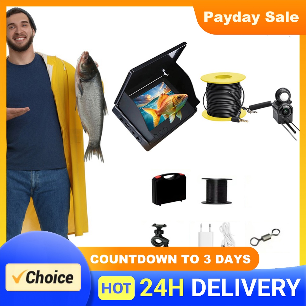 Fish Finder Portable - Câmera de pesca subaquática com monitor