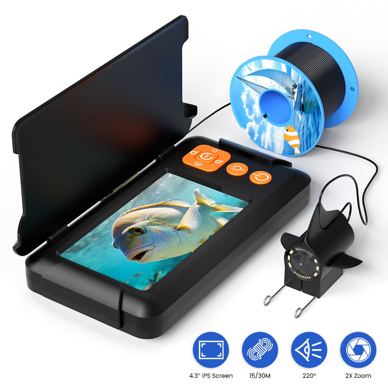 Fish Finder Portable - Localizador de Peixes Portátil com Suporte,