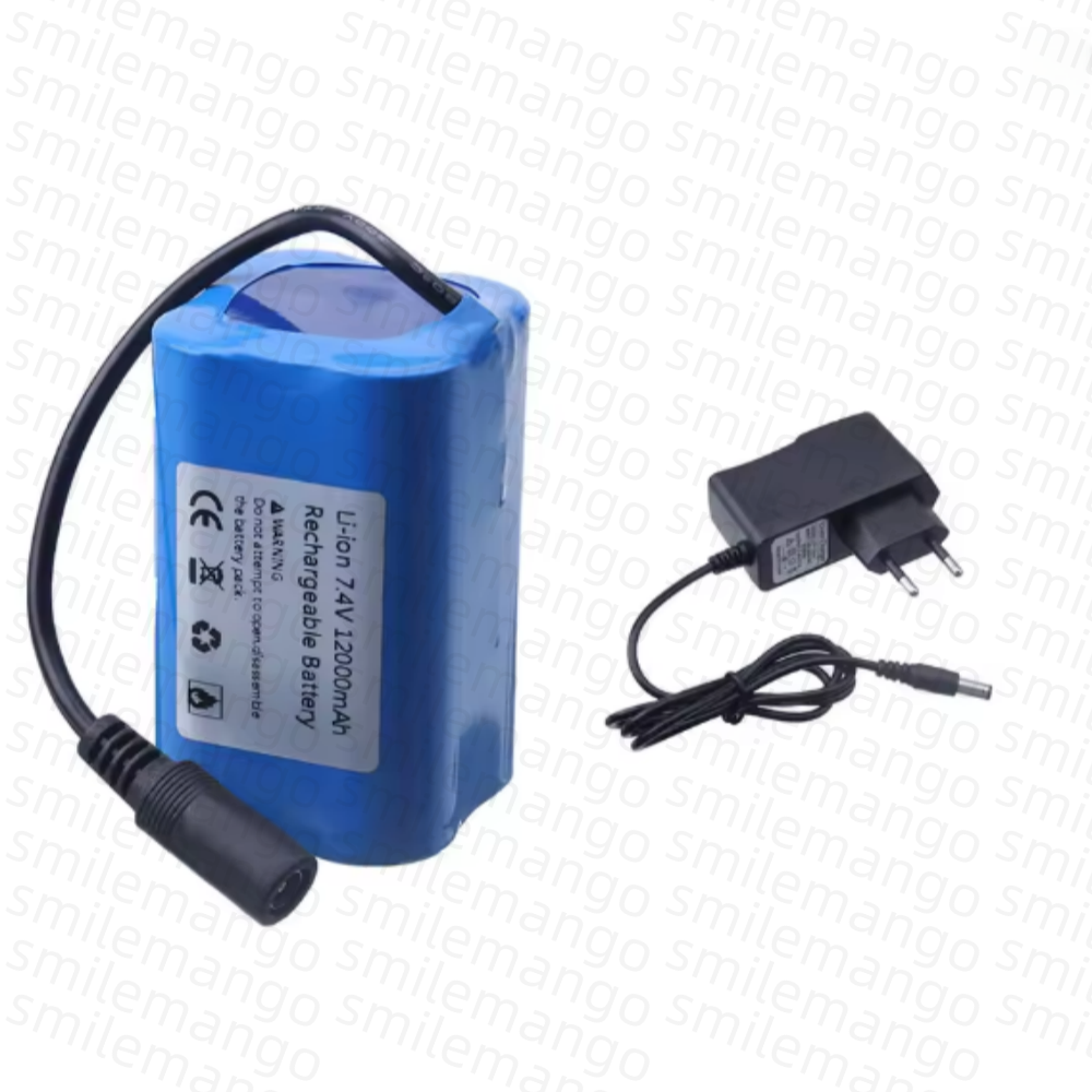 Bateria de 7.4V 12000mAh com C - Fish Finder Charger avaliação e preço